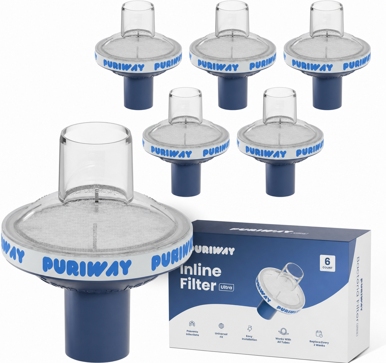 Puriway™ CPAP Bacteria Filter
